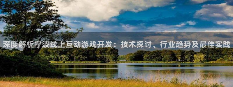 沐鸣平台矩58847：深度解析宁波线上互