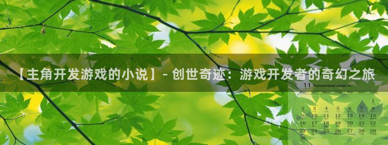 沐鸣科技怎么样知乎：【主角开发游戏的小说
