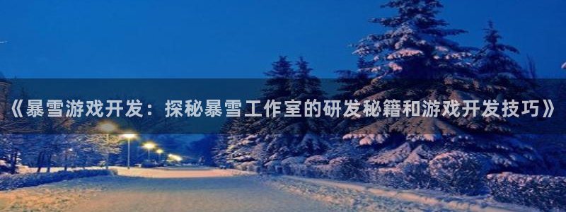 沐鸣科技业务怎么样：《暴雪游戏开发：探秘