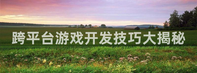 沐鸣娱乐平台登录入口：跨平台游戏开发技巧