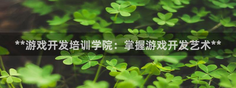 沐鸣代理登陆：**游戏开发培训学院：掌握