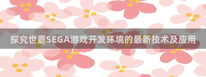 沐鸣娱乐官方平台下载：探究世嘉SEGA游